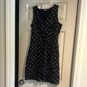 J. Crew, Women’s dress, Size 0. Navy Blue and Yellow Flower Dress